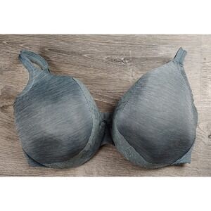 Cacique‎ Lane Bryant 42DDD Lightly Lined Full Coverage Bra Lace Adjustable